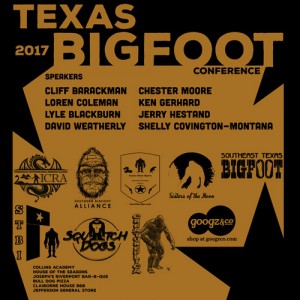 2017 Texas Bigfoot Conference T-shirt